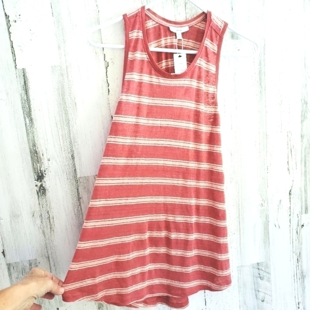 JOIE Linen Twist Back Tank
